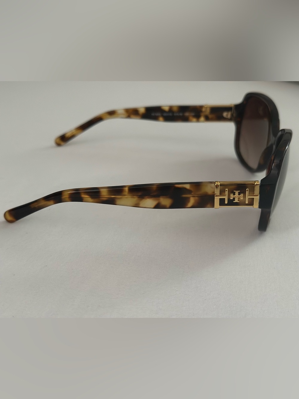 Tory Burch Tortoiseshell Sunglasses with Brown Gradient Lenses - Picture 3 of 7